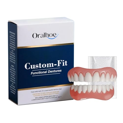 シリコン製入れ歯 全セット上下入れ歯改善スマイル(歯肉材料と入れ歯)、男女は義歯,着脱簡単調整可能 再利用可能,付け歯 自分で作る 仮修復入れ歯貼面 、自信の笑顔を取り戻