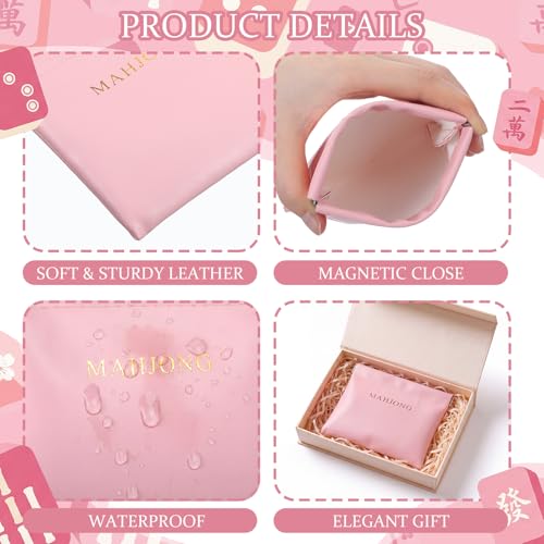Set Mahjong con bolsa magnética y dados miniatura 6