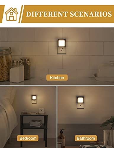 image for LED Night Light, DORESshop Night Lights Plug Into Wall [4 Pack] with D