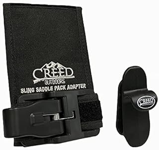 Sling Saddle - Universal Combo with Pack Adapter, by Creed Outdoor Products, Carry Your Rifle Hands Free, Easily Hooks to Your Rifle Sling and Holds Your Gun securely to Your Body.
