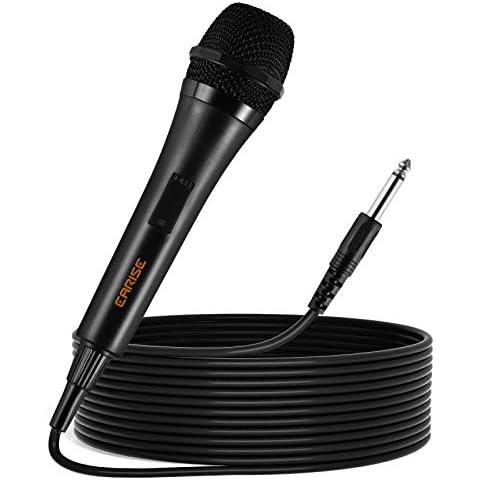 EARISE W1 Karaoke Microphone with 16.4ft Cord, Dynamic Vocal Microphone Handheld Wired Microphone for Karaoke, Singing, Speech, Wedding, Stage, Outdoor Activity Cover
