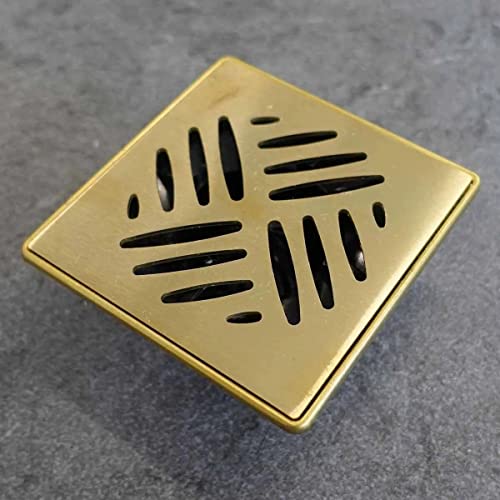 Dakar Drain Grate Brushed Brass miniatura 2