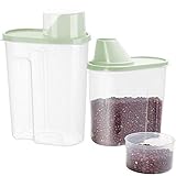 3.【Großraumlagerung】2 Größen, bestehend aus 2 behältern von ca. 2litern, transparent und leicht zu identifizierender tankinhalt.