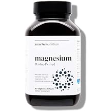 Smarter Nutrition Marine Magnesium Supplement 300mg - Naturally Sourced, Clinically Tested Magnesium + Avocado Oil & AstraGin for High Absorption - Non-GMO 90 Count Pack of 1