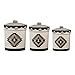 Paseo Road by HiEnd Accents Chalet Aztec 3 Piece Ceramic Dinnerware Canister Set, Southwestern Rustic Cabin Lodge Style