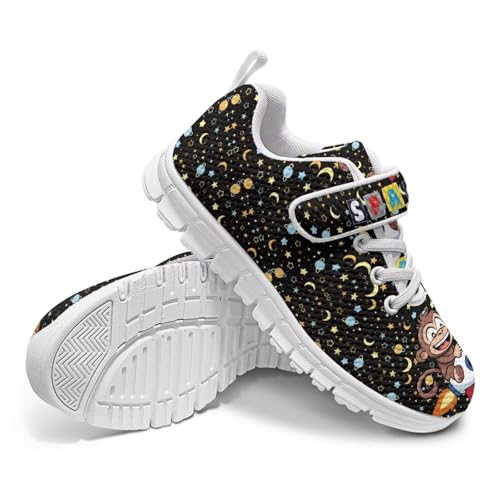 Children's Single Buckle Sneakers,Teen Spring Sports Shoes,Anti-Skid Mesh Cycling Hiking Sneakers for Boys Girls