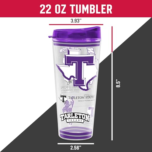 Image of Rico Industries NCAA College Double Wall Mayhem 16oz Or 20oz Tritan Tumbler W Lid