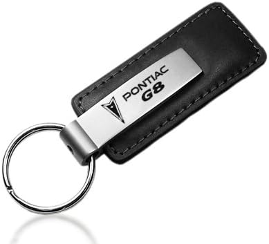 Pontiac G8 Black Leather Key Chain