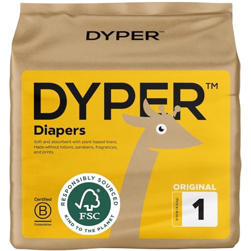 Dyper Baby Diapers Size 1 | Honest Ingredients | Cloth Alternative | Day & Overnight cover