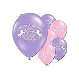 Big Incisors Goldene Partydekorationen | Neue Ankunft 20 Stück / Los Einhorn Luftballons Partyzubehör Latex Luftballons Kinder Cartoon Tier Pferd Float Globe Geburtstagsfeier Dekor-Mix Agate-