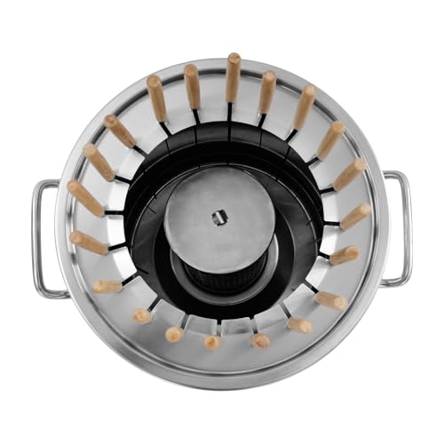 Barbecue verticale portatile a carbonella, senza fumo, per cucinare in interni ed esterni, perfetto per campeggio, tailgating e cucine in cortile, compatto, 30 x 34 cm