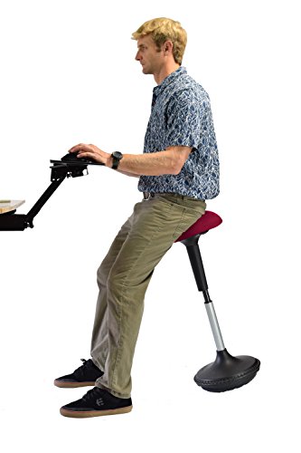 Image of Wobble Stool standing desk chair for active sitting modern sit stand up desk stools high perching perch office chairs tall swivel leaning ergonomic computer balance