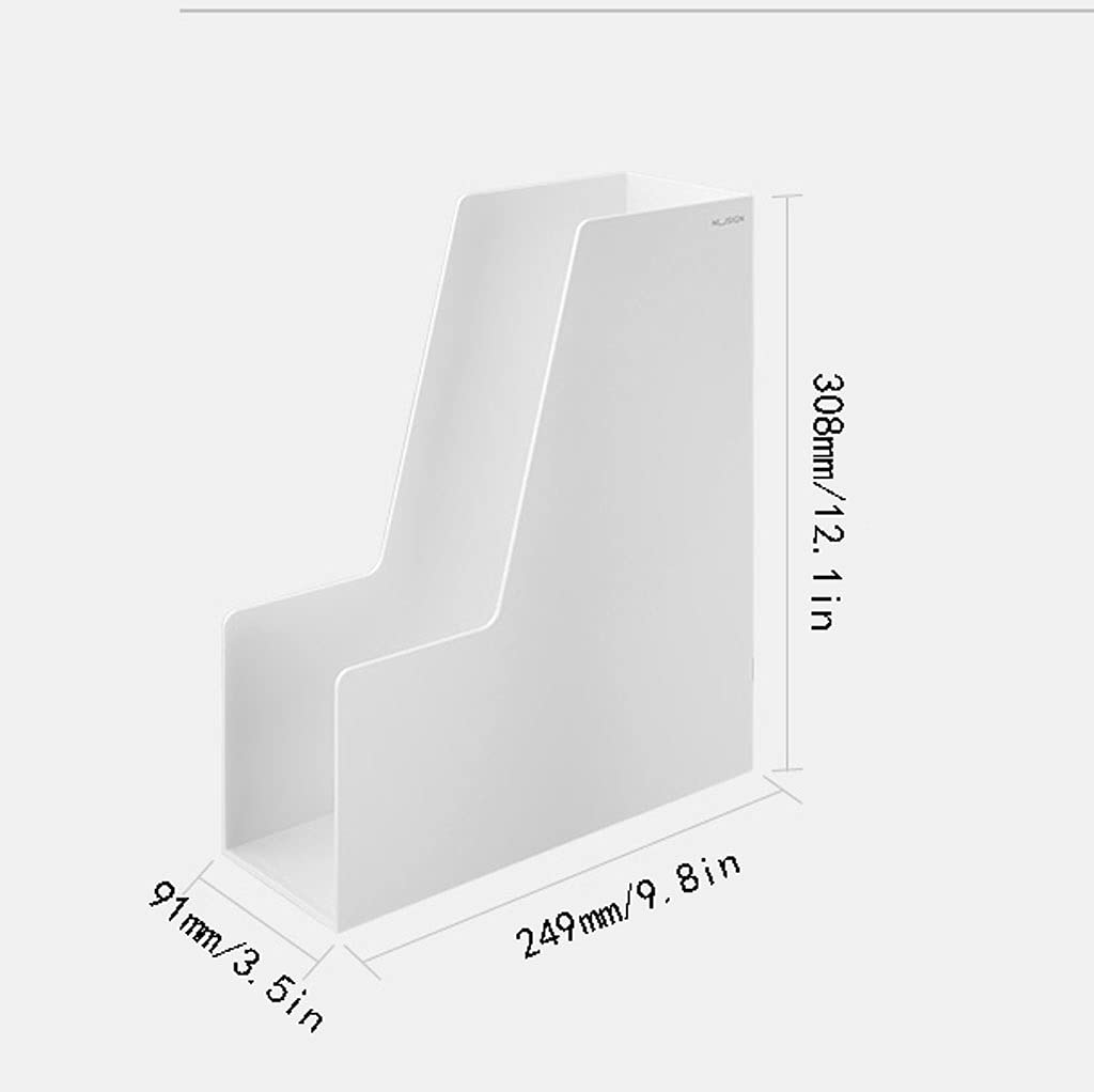 Estante para archivos Soporte de archivo Desktop Storage File Rack Vertical File Sorter Adecuado for el almacenamiento en el hogar y de la oficina 9.1x24.9x30.8cm Para organización y almacenamiento