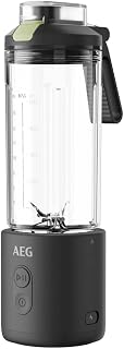 AEG Portable Stand Mixer, Leakproof 500ml Drinking Canister, PB4-1-2CG | Battery Powered Smoothie Maker Rechargeable, Wireless, Crushed Ice, Smoothies in 30s, for Gym, Office and Travel, BPA Free