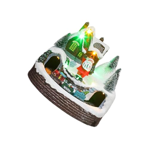 Train de Noël en résine, le cadeau idéal pour illuminer le salon