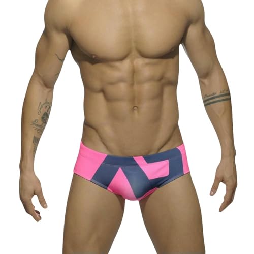 Men's Swimsuit Bikini Briefs Sexy Letter Print Swimsuit Beach Shorts Boxer Briefs Quick Dry Swimsuit