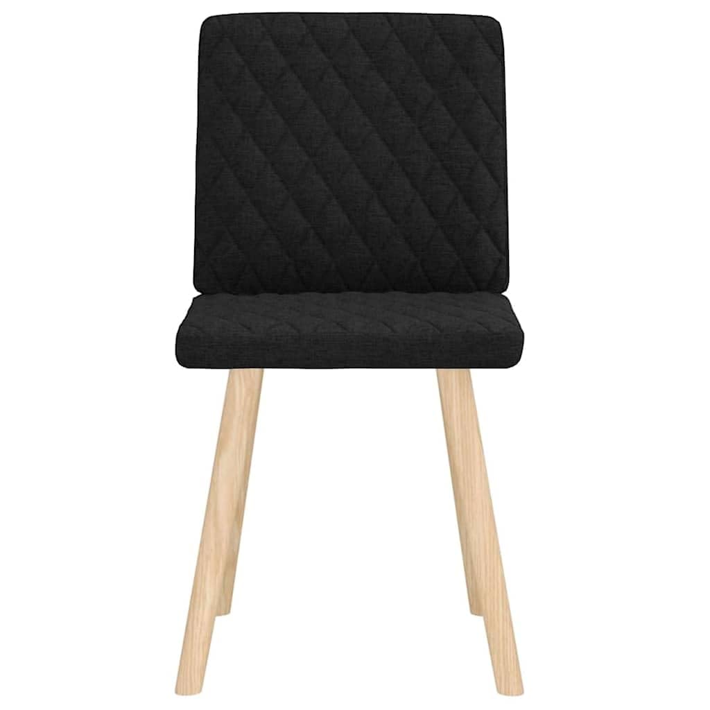 Set di 2 sedie imbottite per sala da pranzo, con gambe in legno