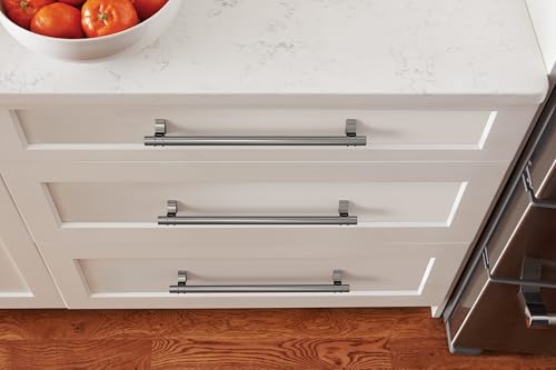 Image of Amerock Davenport 10-1 /16 inch (256mm) Center-to-Center Gunmetal Cabinet Pull, BP36620GM