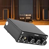 Cryfokt Decoder mit Verbesserter DAC-Dekodierung und Kopfhörerverstärker für 3,5-mm-Kopfhörer, Höhen-/Tieftonanpassung, Glasfaser/Koax + PC-USB-Eingang, Geeignet für Home-Entertainment-Systeme (BLACK)