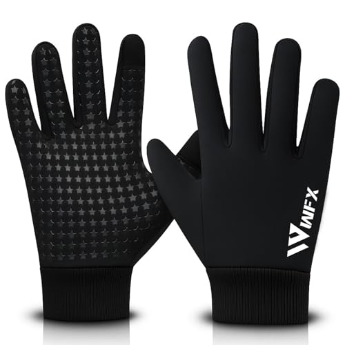 Winter Sports Gloves for Kids, Warm Fleece Lined Cold Weather Cycling Gloves for Boys & Girls, Touchscreen, Anti-Slip Thermal Gloves for Running, Hiking, Outdoor Sports & Walking (XL (12-14 Years))