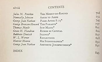 Hardcover The Smart Set Anthology of World Famous Authors Book