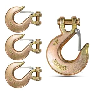 AYAYGD Gabelkopf-Kipphaken mit Sicherheitsriegel, 4 Stück