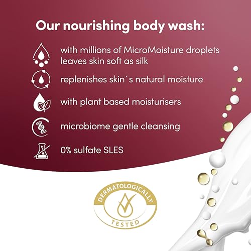 Dove Advanced Care Pro-Age Body Wash Body Cleanser shower gel with skin-natural nutrients for instantly lotion-soft skin 6x 400 ml - 4