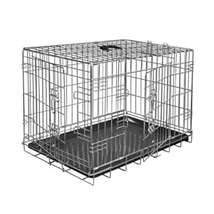 Vadigran Cage Métallique Pliable Classic Argent 61x46x51cm pour Chien Taille M