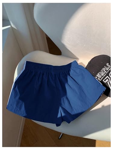 Women's Striped Shorts Elastic Waist Baggy Track Shorts Workout Running Casual Shorts Streetwear2