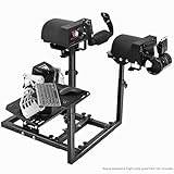 Marada Universal Flight Racing Sim Stand, Three axis adjustable, and hold mouse and keyboard, Fit for Thrustmaster Hotas Warthog/Logitech G29 G920/Honeycomb Alpha Bravo