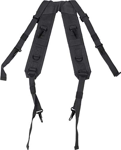 Army Universe Black Combat H Style LC-1 Military Suspenders Load Bearing Harness Backpack Straps