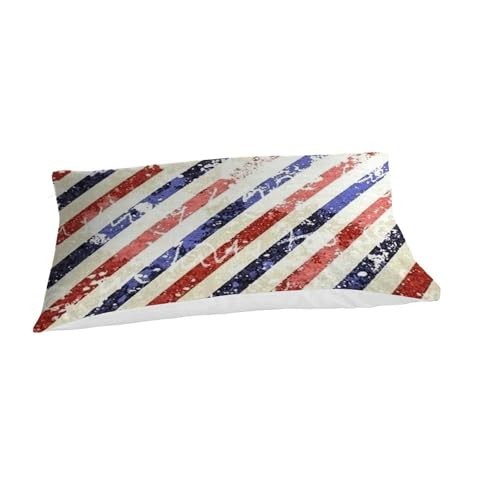 Parure de lit diagonal line red and blue 135x200cm pour enfant