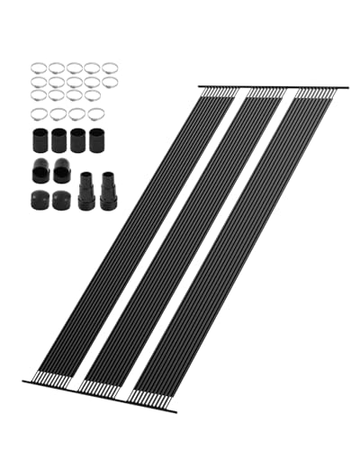 VEVOR Solarkollektor Poolheizung, 1235x7340 mm HDPE-Pool-Heizsystem, mit komplettem Zubehör, Solar-Poolpanel, erhöht die Wassertemperatur, für oberirdische und unterirdische Pools
