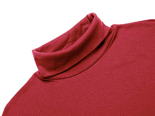 Image of Poriff Men's Casual Slim Fit Basic Tops Knitted Thermal Turtleneck Pullover Sweater