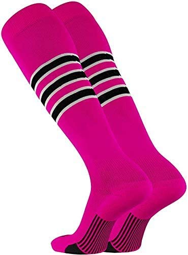 Image of Baseball & Softball Socks | USA Made Dugout Series Striped | Over the Calf | Sizing for Youth Boys, Girls, Men, & Women's