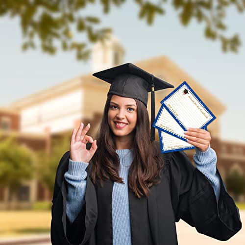 Image of Graduation Wish & Advice Cards - 50PCs Graduate Party Supplies Advice Card for Class of 2026 Graduations Party, Graduate Favors Cards for High /College /Senior School