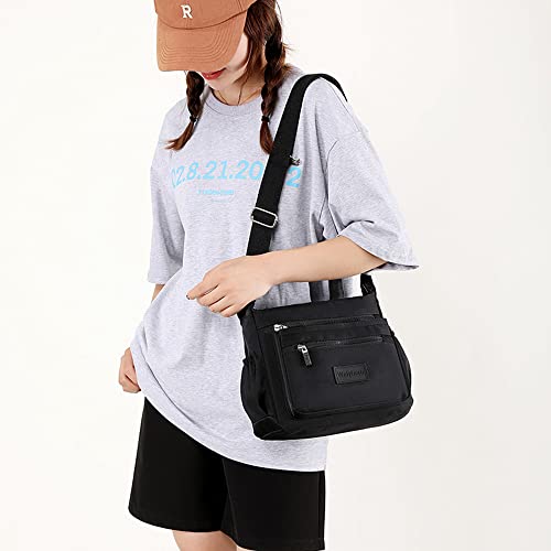 Handbags for Ladies Multi Pocket Purses for Women Messenger Shoulder Cross-body Bag2