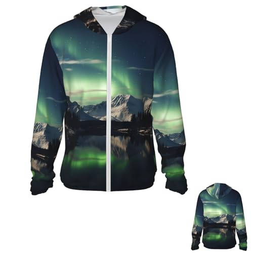Chaqueta para hombre con protección solar UPF 50+ manga larga con capucha miniatura 1