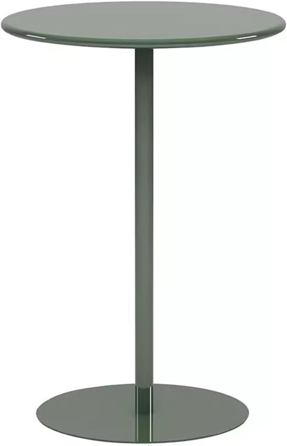 Round Pub Bar Table,Tall Pub Table Round Cocktail Bar Tables Modern Style Standing High Top Table Restaurant Bistro Table with Metal Base, Sofa Bedside End Table (Size : 40x40x62cm)