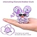 CoFuBcad Diamond Rubber Duck Car Ornaments, Shiny Ducks Car Dashboard Decorations Accessories with Crown, Sunglasses, Glitter Wings, Pearl Necklace Funny Office Gifts