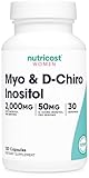 Nutricost Myo Inositol & D-Chiro Inositol for Women 2000mg, 120 Capsules, 2000mg Myo & 50mg D-Chiro Per Serving, 30 Servings, Vegetarian Friendly, Non-GMO & Gluten Free