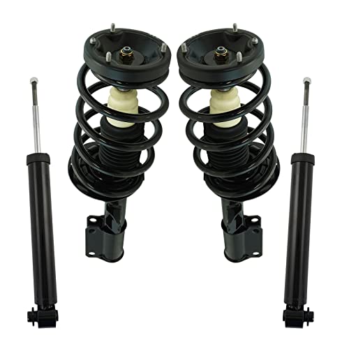Image of TRQ Front and Rear Complete Strut Assembly & Shock Absorber Kit Complete Strut & Coil Spring Assembly Compatible with 2000-2006 BMW X5