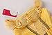 JerrisApparel Christmas Party Fancy Costume Deluxe Princess Dress Up for Girls (6, Yellow with Accessories)