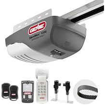 Genie SilentMax 1200 Model 4042-TKH Garage Door Opener with Motion Detection Lighting, Ultra-Quiet Steel-Reinforced Belt Drive, 140V DC Motor, 3/4 + HPc 140V Belt Drive, Gray