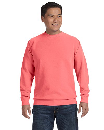 Comfort Colors mens Crewneck Sweatshirt, Style 1566, Watermelon, Medium - Main Image