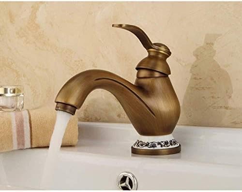 Robinet de lavabo mitigeur de salle de bain en laiton à commande unique