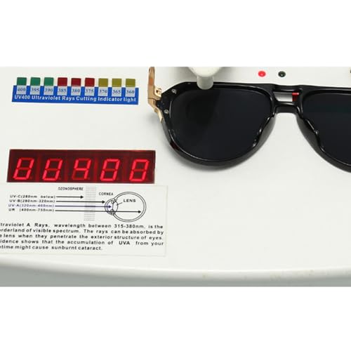 Lunettes de soleil rétro mi-métalliques contre éblouissement UV400