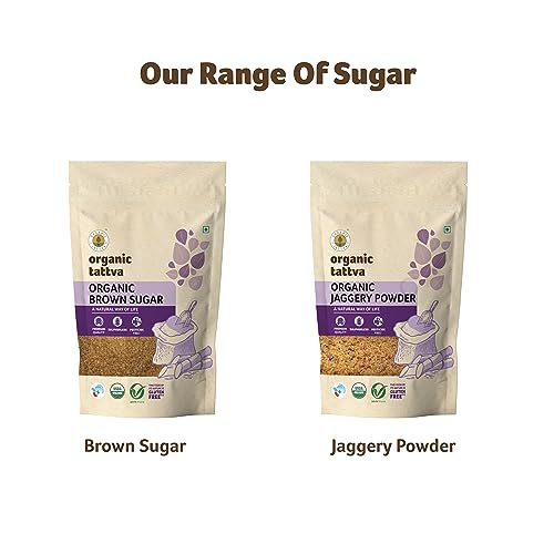 Image of Organic Tattva White Sugar,1KG, Sulphurless, Natural Cane Sugar, Pack of 5