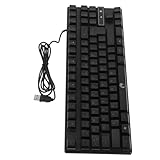 Clavier filaire : cet article est compatible avec votre ordinateur, et il est adapté pour les jeux et les entrées de bureau, clavier mécanique