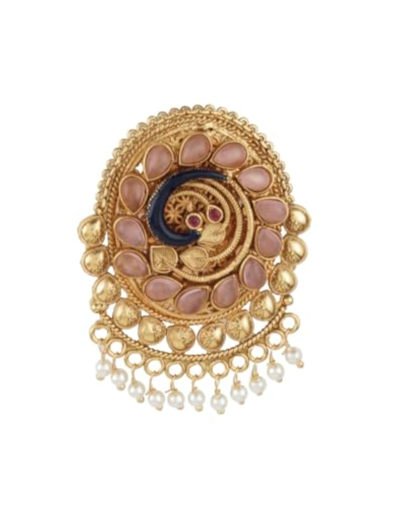 Women's Peacock Inspired Traditional Wedding Brooch Pin